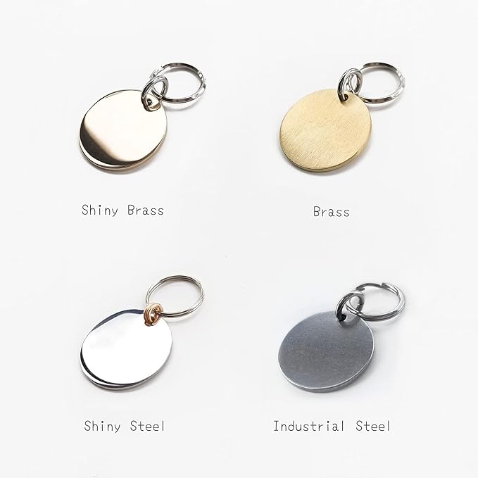Cats Dogs ID Tags Personalized Lovely Symbols Pets Collar Name Accessories Simple Custom Engraved Supplies for Large Four Legged Child Necklace Chain Anti-Lost Copper Brass Charm