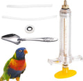 Baby Bird Feeding Syringe Set, Small Pet Parrot Feeding Tubes for Birds, Hand Feeding Tubes Kit Parrot Feeder Food Feeding & Watering Supplies for Small Pet Baby Birds (10ML)