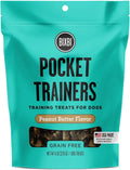 BIXBI Pocket Trainers, Peanut Butter - Training Treats for Dogs - Low Calorie All Natural Grain Free Dog Treats