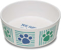 Loving Pets Dolce Moderno Ceramic Look Dog Bowl – Modern Melamine Dog Food Bowl & Dog Water Bowl – Durable, Non-Slip Pet Dish for Small & Medium Dogs – Dishwasher Safe Dog Bowl (Large, 47 oz)