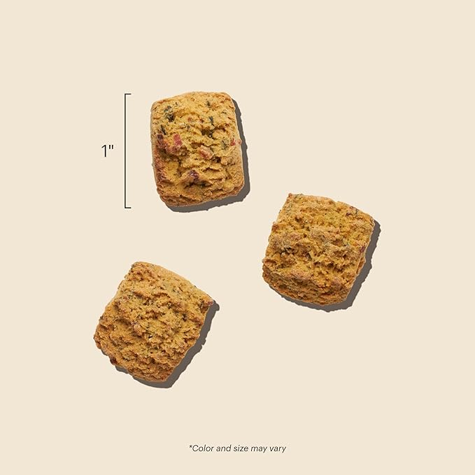 The Honest Kitchen Human Grade Dog Treats Bone Broth Bites: Roasted with Beef Bone Broth & Sweet Potatoes, 8 oz Bag