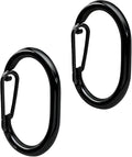 2 PCS Dog Tag Clips, Stainless Steel Quick Clip for Pet & Cat Collar ID Tags Holder | Strong & Durable | Dog License Holder (Black)