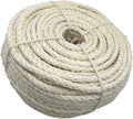 Natural Sisal Rope for Cat Scratcher Replacement, Durable Cat Tree Post Repair Cord for DIY Projects, Climbing Towers, Furniture Protection, Scratch Pad, Crafts, Garden, and Home Décor Use