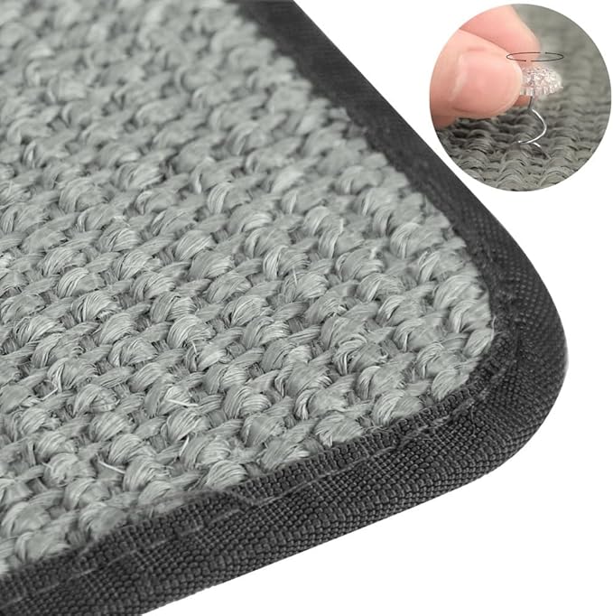 Cat Scratching Pad Natural Sisal Sofa Corner Furniture Protector Scratcher Mats Protecting Carpets and Sofas Couch Corner Furniture Anti-Slip Sisal Cat Repellent Mat for Sofa Bed Desk Legs