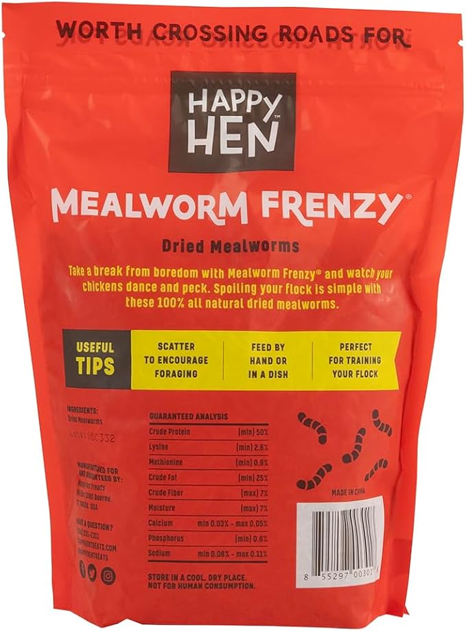 Happy Hen Treats Mealworm Frenzy, 10-Ounce