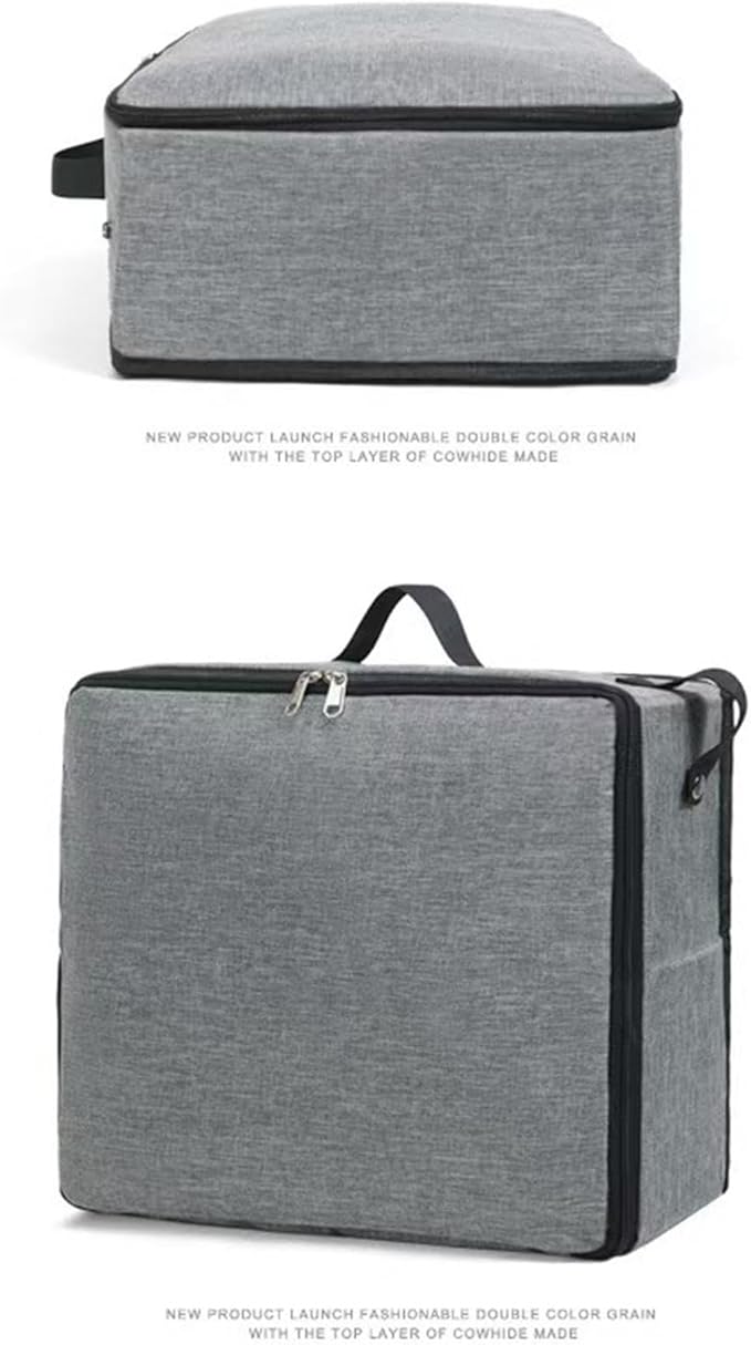 Foldable Cat Container Travel with Handle Multifunctional Oxford Cloth Pet Litters Box for Outdoor, Black