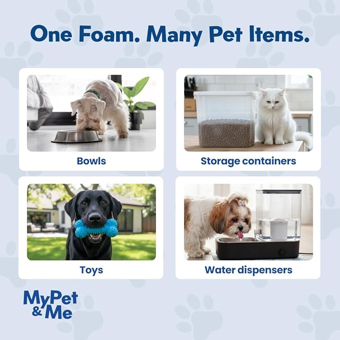 My Pet & Me - Pet Bowl Cleaner Mousse | 4.05 oz Vet Enzyme Formula | Gentle, Effective pet bowl & dog bowl cleaner | Lick-Safe, Residue-Free pet safe cleaner for Small Dogs,Cats,Toys, Fountains & More