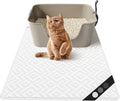 Cat Litter Mat 28"x20" – Extra Large Silicone Litter Trapping Mat, Waterproof, Non-Slip, Easy to Clean, Soft & Durable Floor Mat for Cats & Pets (Translucent, 28 * 20”)