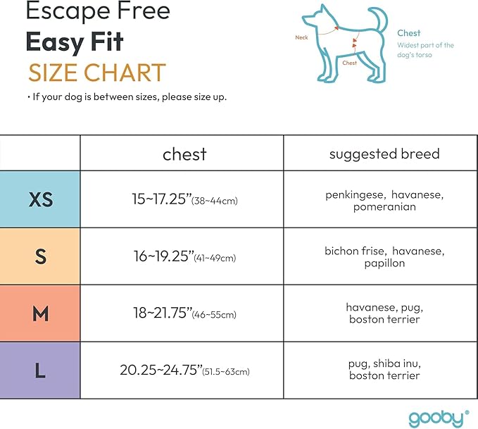 Gooby Escape Free Easy Fit Harness - Purple, Small - No Pull Step-in Patented Dog Harness with Quick Release Buckle for Small to Medium Dogs