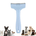 Pet Deshedding Comb,V-Tooth Dog Cat Grooming Brush with Curved Blade Gentle Shedding Tool with Ergonomic Non-Slip Handle for All Coat Types
