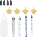 Mini Pet Feeding Bottle and Syringes with Nipples for Small Cat Dog Animals (Model 4)