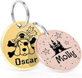 Customizable Cat Dog ID Tags - Original Funny Art Design - Stainless Steel Deep Engraving for Dogs