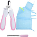 Cat Bathing Bag & Nail Clipper for Bathing Set, Cat Shower Bag Anti Scratch or Bite Breathable Adjustable Mesh Grooming Washing Bag, Includes Pet Nail Clipper & File for Cats Washing