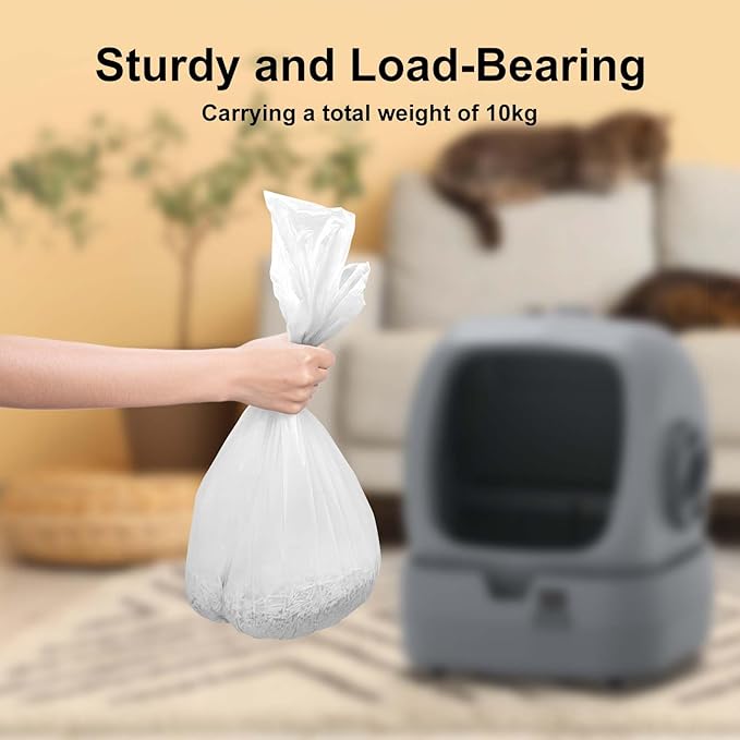 Dedicated to Mintakawa Automatic cat litter box Drawer Liners, Small garbage bag, 20 Count per Roll, 2 Rolls, Tear, Use for Cat litter box, Kitchen, bathroom, and Car Trash Can