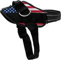 ShawnCo Essential Dog Harness, No-Pull Pet Vest with 3 Leash Clips, No Choke, Reflective, Adjustable and Padded, for Easy Walking and Training for Small, Medium and Large Dogs (Stars and Stripes, M)