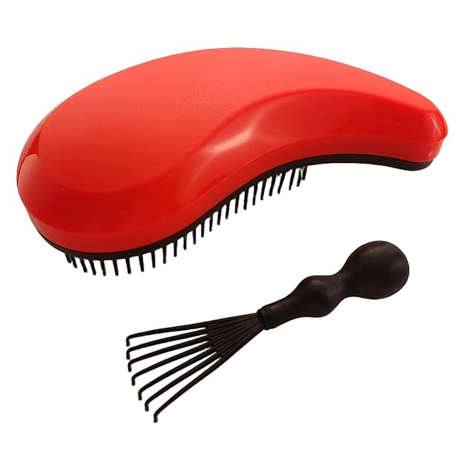 Puppy Brush - Soft Dog Brush - Perfect for Yorkie, Shih Tzu, Maltipoo & Maltese Grooming - Gentle Hair Remover for Easy Pet Grooming at Home (Orange)