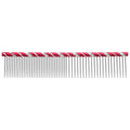 UEETEK Stainless Steel Pet Shedding Comb for Dogs Cats Grooming Tool with Different Spaced Teeth 6.29 Inch Fur Removal Trimming Comb