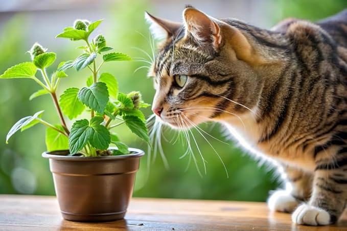 Catnip Seeds - Nepeta cataria for Planting, 2200+ Herb Seeds, Indoor or Outdoor Growing, Heirloom, Non-GMO, Cats Love Catnip Leaves. (Catnip Seeds, 1500mg)
