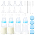 Puppy Kitten Nursing Bottle 4oz - Small Animal Feeding Kit with Nipples | Hand Feeding Supplies for Puppies, Kittens, Rabbits, Ferrets & Newborn Pets