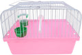 Toddmomy Portable Bird Travel Cage for Small Birds Parrots Lovebirds with Perch Food Box Water Dispenser 9.29X6.57X9.29 Inches