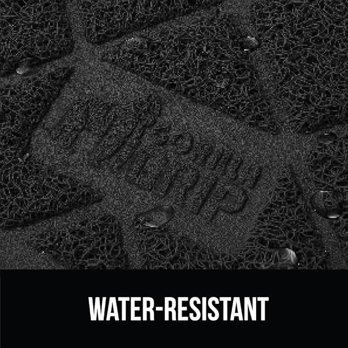 GORILLA GRIP Cat Litter Box Mat, Water Resistant, US Designed Kitty Litter Trapping Mats, Easy to Clean, Scatter Control, Less Mess and Clean Floors, Kitten Supplies for Indoor Cats, 24x17 Black