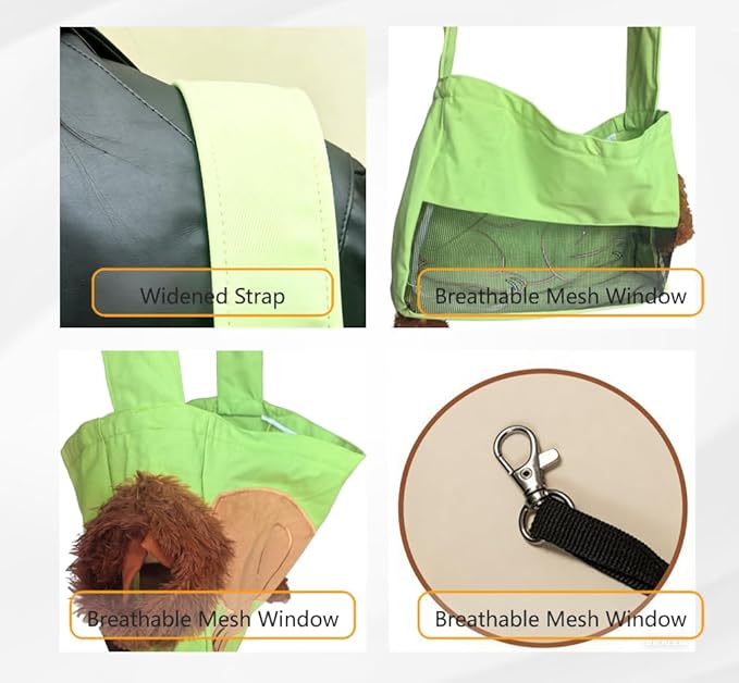 Dog Carrier Bag, Cat Sling Carrier Soft, Portable Dog Small Purse, Pet Carrier for Puppy, Lightweight Travel Hiking Bag, Lion Design Canvas,Petmate Chihuahua, Vet Visits, Outdoor Walking