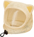 Breathable Meshes Cats Head Cover with Regulable Belt Lovely Cats Ear for Anti Licking Anti Scratch Protecting Recovery Head Cover
