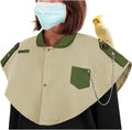 La La Pet Parrot Anti-Scratch Shoulder Protector Pet Bird Training Shoulder Cape Parrots Poop Shawl Diaper Flight Suits and Accessories for Macaws Cockatoos Parakeets Cockatiels Beige