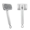 Self Cleaning Deshedding Cat Brush for Dogs & Cats,Adjustable Cat Brushes for Indoor Cats, Easy to Clean Grooming Tool for Long & Short Haired Pets