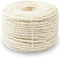 Natural Sisal Rope for Cat Scratcher Replacement, Durable Cat Tree Post Repair Cord for DIY Projects, Climbing Towers, Furniture Protection, Scratch Pad, Crafts, Garden, and Home Décor Use