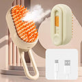 Cat Steam Brush for Shedding, 4 in 1 Cat Grooming Brush for Dogs and Cats, Anti-Static, Massage, Cleaning, Shedding & Combing All In On