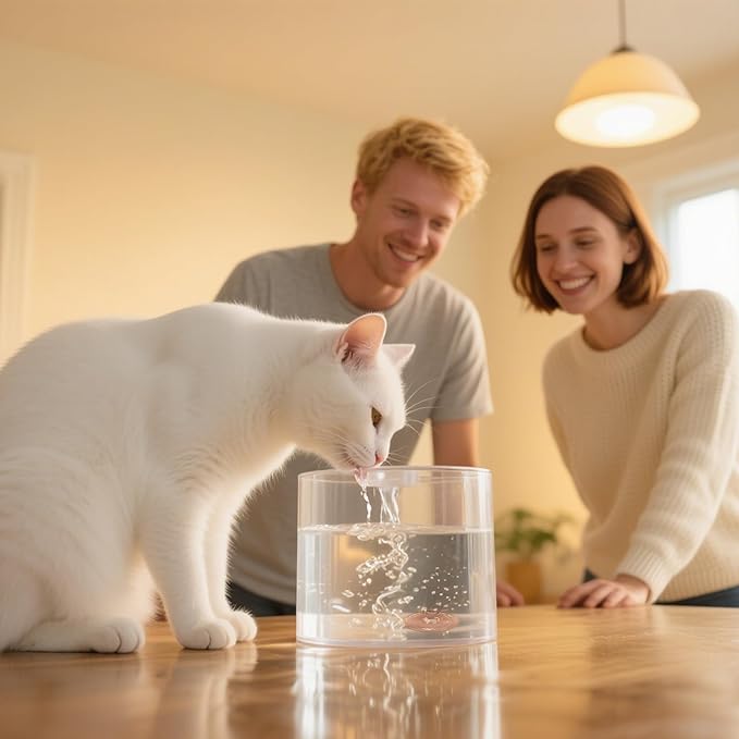 Copper Disk for Cat Water Bowl|4-inch Diameter,0.6mm Thick|99.99% Pure Copper Disc|Automatic Cat Waterer Purification Disk with 4 Point Support|Purify Water All Year Round