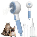 Cat Steam Brush, 3 in 1 Steamy Dog Brush for Shedding and Grooming, Electric Spray Pet Hair Brush with Water Spray for Massage, Cleaning, Removing Tangled Loose Hair, Anti-Static Comb for Cats Dogs