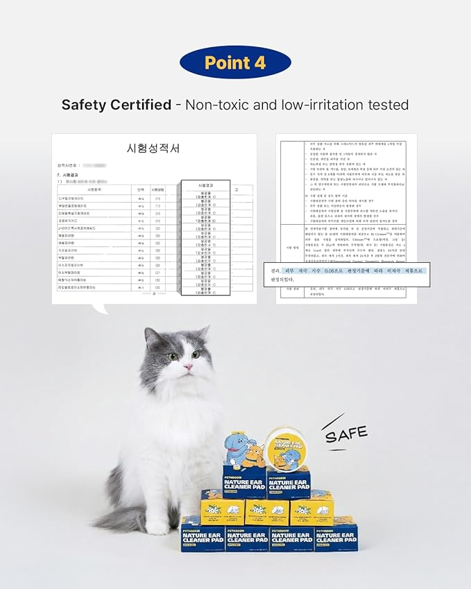 PETHROOM Nature Ear Cleaning Pads – Hypoallergenic Microfiber Pads for Dogs & Cats, Gentle Daily Ear Care That Removes Dirt & Wax Safely, 50 Count