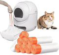 160 Pack Cat Litter Bags,Compatible with Litter Box Robot 3 & 4,Heavy Duty Automatic Cat Litter Box Liners,10-12 Gallons