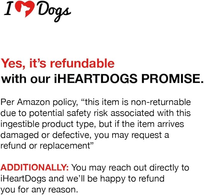 iHeartDogs Senior Super 7 Daily Dog Multivitamin - 7-in-1 Vitamin for Dogs Supports Anti-Aging with Antioxidants, Probiotics, Lion's Mane, Turkey Tail, & Ashwagandha for Longevity & Cognitive Boost