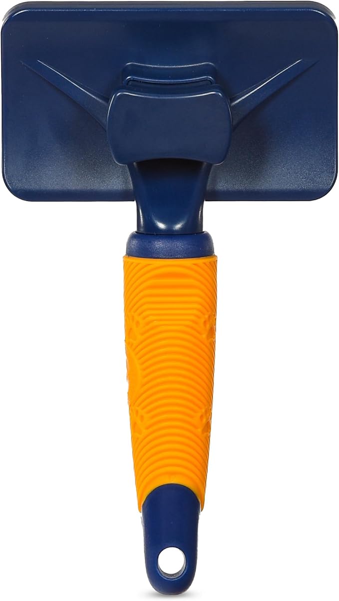 Arm & Hammer Deodorizing Slicker Brush for Dogs with Fragrance Transfer Technology – Scented Self-cleaning Dog Brush - Dog Grooming Brush for Shedding, Sweet Apple & Rose Scent