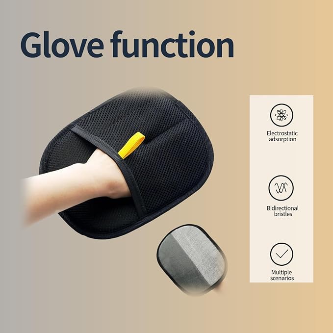 2025 New Pet Hair Removal Glove,pet Hair Remover mitt，for Couch, Furniture, Carpet, Car Seat -Electrostatic Reusable Gloves | Fast Cleaning, for Cat & Dogs (2pcs)