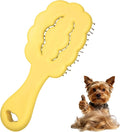 Cloud Shape Small Dog Grooming Brush - Perfect for Shih Tzus, Yorkies, and Maltipoos - Ideal Puppy Hair Brushes for Maltese and Small Breeds (Yellow ）