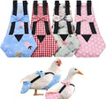Reusable Chicken & Duck Diaper Covers, Breathable Poultry Diaper for Indoor Interaction, Elastic Strap Design for Comfortable Fit, 4 Pack (S)