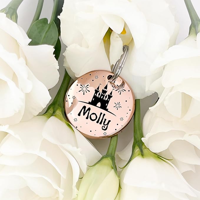 Customizable Birthday Cat Dog ID Tags - Original Funny Art Design - Stainless Steel Deep Engraving for Dog