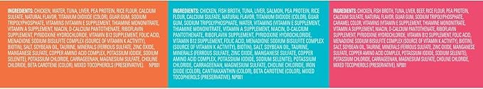 Meow Mix Paté in Gravy Wet Cat Food Variety Pack, Surf n’ Turf Patés 2.75 Ounce (Pack of 12)