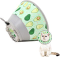 Cat Cone Collar Soft to Stop Licking, Adjustable, Foldable Lightweight Kitten Cones After Surgery Recovery for Cats & Kittens, Cat Cone Alternative (Avocado Green, M)