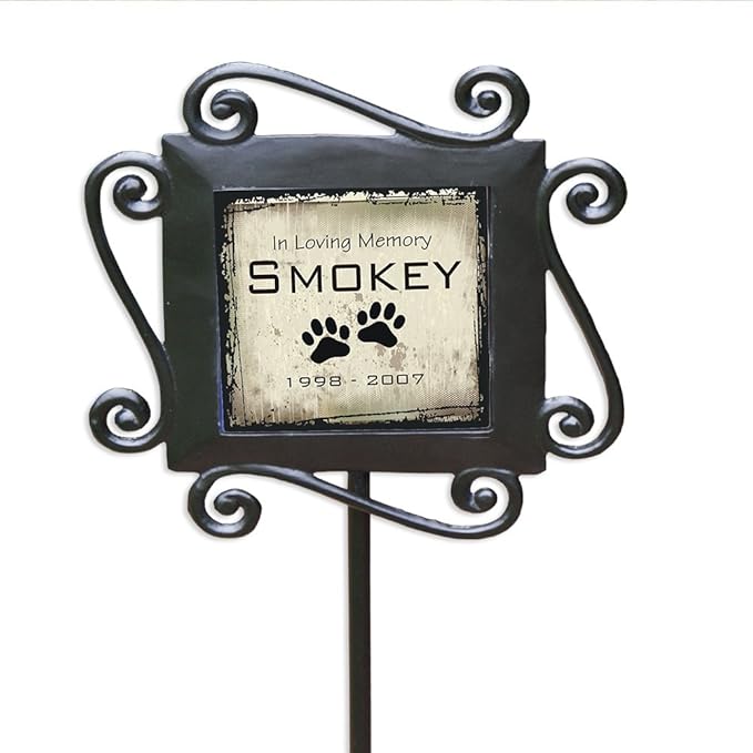 GiftsForYouNow in Loving Memory Personalized Pet Memorial Garden Stake, 28 x 8.5 Inches, Dog Grave Marker, Dog Memorial