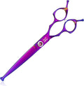 JASON Dog Scissors for Grooming - 7.5" Straight Scissors for Dog Grooming with Round Tips, Japanese 440C Stainless Steel Straight Shears with Diamond Adjustable Screw Christmas Gift