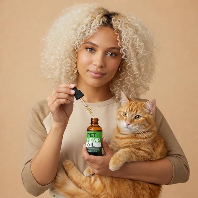 Hemp Оil for Dogs Cats%100 Organic Advanced Calming Supplement, Helps Pets with Аnxiеty, Hyperactivity, Strеss, Аrthritis - Sеizures, Pain Relief - Skin Care - Storms, Fireworks - Canine