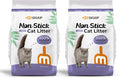 Premium Cat Litter, Non-Stick Strong Clumping Cat Litter, 100% Natural Cassava Kitty Litter, Multi-Cat/Unscented Dust-Free/Odor Control/Ultra Absorbent/Less Scattering - 18 lbs - 2 Pack