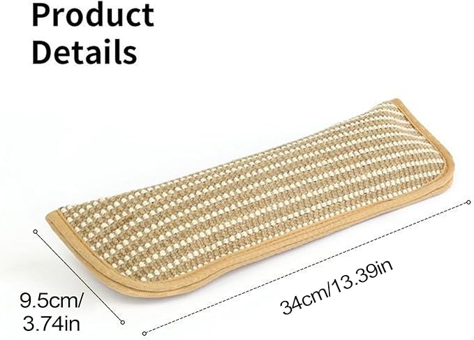 Catnip Pillows, Catnip Toys, Cat Nail File Scratcher Sisal Teeth-Cleaning Scratching Pad for Cats for Teeth Care Kitten Training Play Interactive Bonding (1pc, 13x3in)