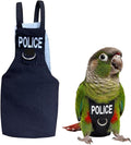 Bird Diaper Flight Suit, Cute Cosplay Parrot Clothes, Easy-to-Wear Washable Nappy, Durable Metal Ring Harness for Cockatiel, Conure, African Grey, Parakeet Outdoor Flying (Without Leash,M)