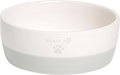 Pearhead Ceramic Paws Off Cat Bowl, Holds 12 oz, Whisker-Friendly Pet Dish for Food and Water, Heavy Non-Slip Base